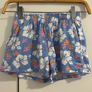 H&M Blue Floral Casual Short